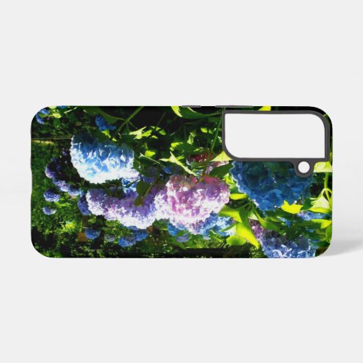 Hydrangea Garden Phone Case Samsung Galaxyケース (裏面横)