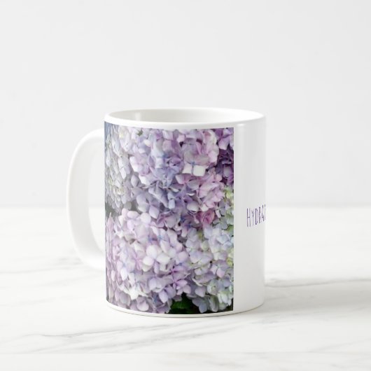 Hydrangea in mom's garden コーヒーマグカップ (正面左)