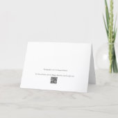 Hydrangea Leaves Close-Up Blank Note Card サンキューカード (裏面)