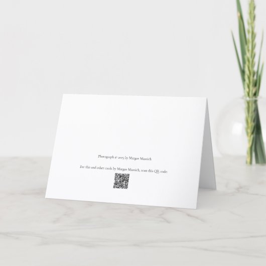 Hydrangea Leaves Close-Up Blank Note Card サンキューカード (裏面)