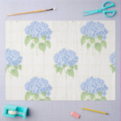 Hydrangea Luxe Floral Tissue Paper | Elegant Blue  薄葉紙 (クラフト)