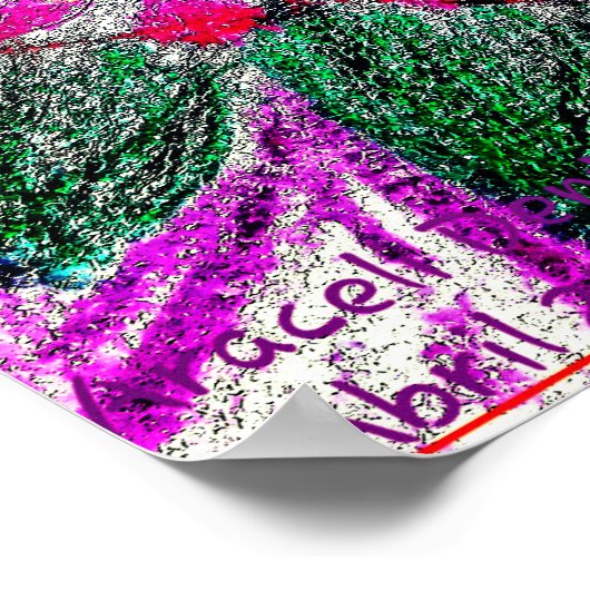 Hydrangea macrophylla ポスター (角)