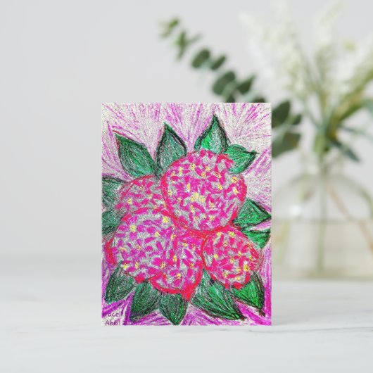 Hydrangea macrophylla ポストカード (スタンド正面)