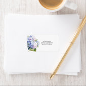 Hydrangea Mailing Address Label ラベル (インサイチュ)