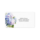 Hydrangea Mailing Address Label ラベル (正面)