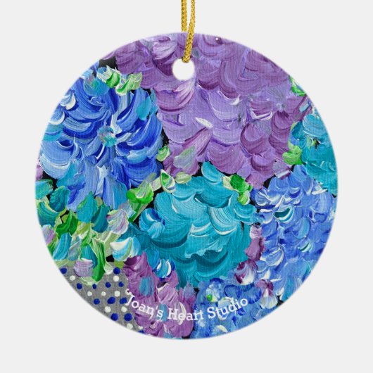 Hydrangea Mania Ornament セラミックオーナメント (正面)