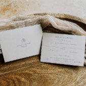 HYDRANGEA Meal Choice Wedding RSVP Card 招待状