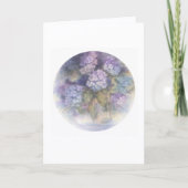 Hydrangea Note Card | Soft Floral Blank Card カード (正面)