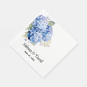 Hydrangea Paper Napkins スタンダードランチョンナプキン (角)