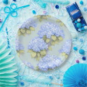Hydrangea Plates | Duck Egg Blue Floral Party ペーパープレート (パーティー)