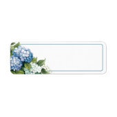Hydrangea Return Address Label ラベル (正面)