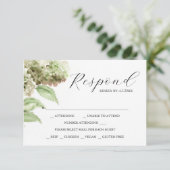 Hydrangea RSVP Cards for Wedding (スタンド正面)