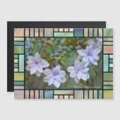 Hydrangea 'Sumida-no-hanabi'  [Magnet Card] (正面/裏面)