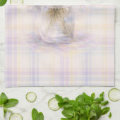 Hydrangea Tea Towel | Pastel Plaid Kitchen Decor キッチンタオル (折り畳み)