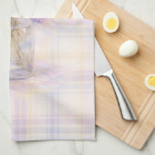 Hydrangea Tea Towel | Pastel Plaid Kitchen Decor キッチンタオル (四つ折り)