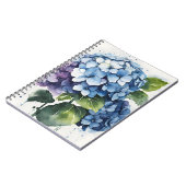 Hydrangea - Watercolor flowers ノートブック (左側)