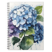 Hydrangea - Watercolor flowers ノートブック (正面)