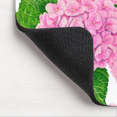Hydrangea waterolor pattern マウスパッド (コーナー)