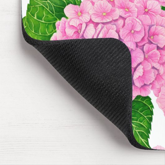 Hydrangea waterolor pattern マウスパッド (コーナー)