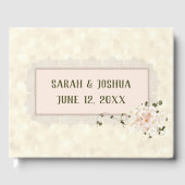 Hydrangea Wedding Blossoms with Frame ゲストブック (正面)