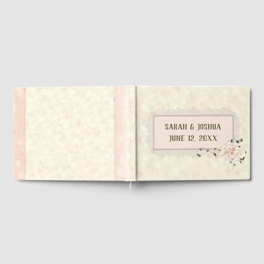 Hydrangea Wedding Blossoms with Frame ゲストブック (全面)