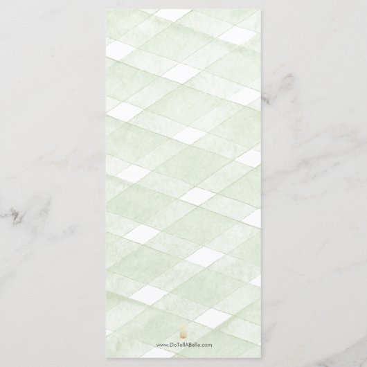 Hydrangea Wedding Menus  メニュー (裏面)