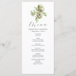 Hydrangea Wedding Menus メニュー