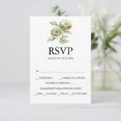 Hydrangea Wedding RSVP Cards (スタンド正面)