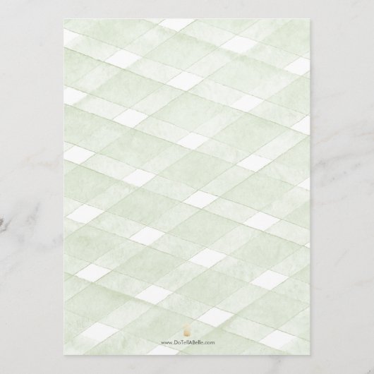 Hydrangea Wedding Table Decor | Menu メニュー (裏面)