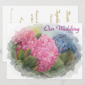 HYDRANGEASフレーム – 結婚式招待状 招待状 (正面/裏面)