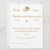 HYDRANGEASフレーム – 結婚式招待状 招待状 (裏面)