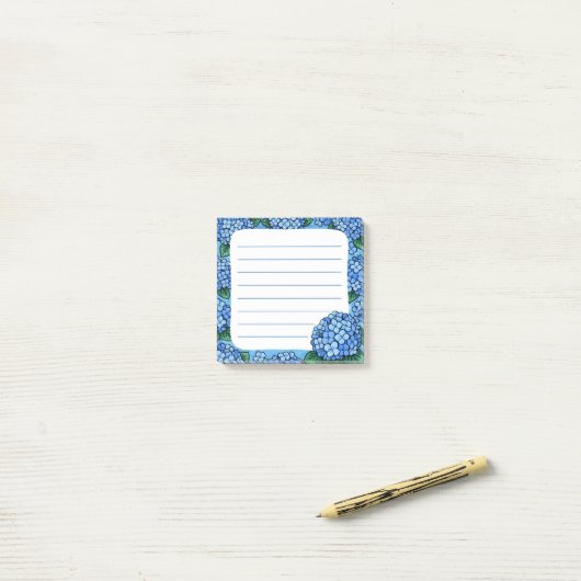 Hydrangeas ポストイット (デスク上)