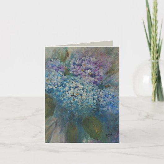 Hydrangeas Card サンキューカード (正面)