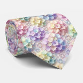  Hydrangeas & Diamonds | Pastel Rainbow Neck Tie ネクタイ (ロール)