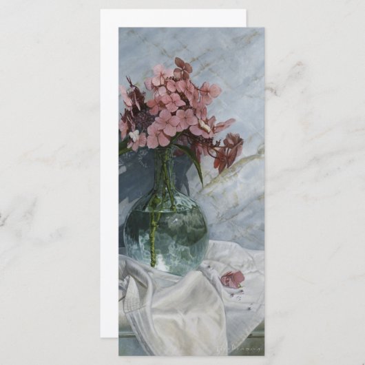 Hydrangeas in Sea Glass Greeting Card (正面/裏面)