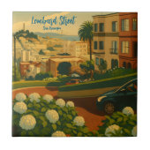 Hydrangeas San Francisco Lombard Street Coit Tower タイル (正面)