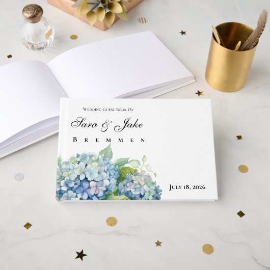 Hydrangeas Wedding ゲストブック (正面見開き)