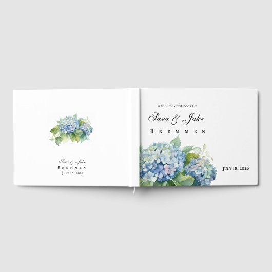 Hydrangeas Wedding ゲストブック (全面)