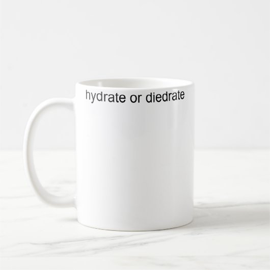Hydrate Or Diedrate コーヒーマグカップ (左)
