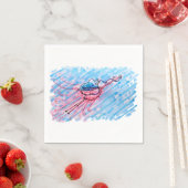 Hydrated Flamingo スタンダードカクテルナプキン (インサイチュ)