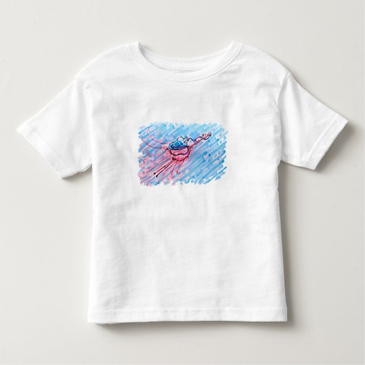 Hydrated Flamingo トドラーTシャツ (正面)