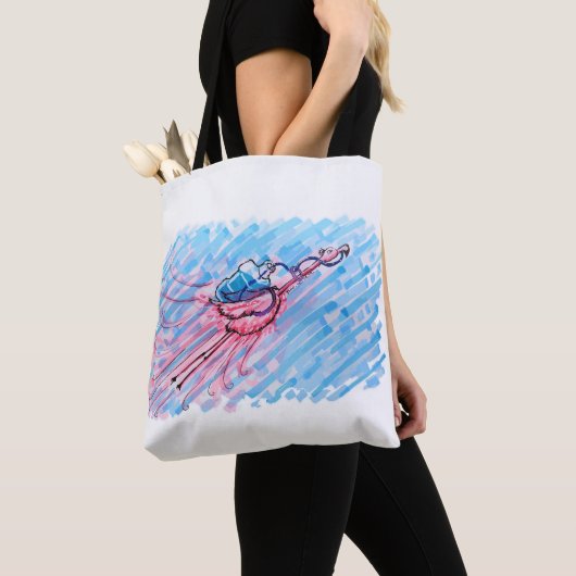 Hydrated Flamingo トートバッグ (クローズアップ)