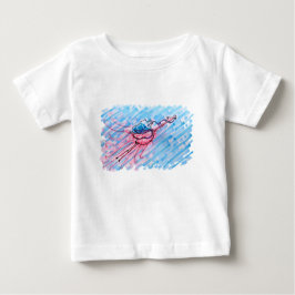 Hydrated Flamingo ベビーTシャツ