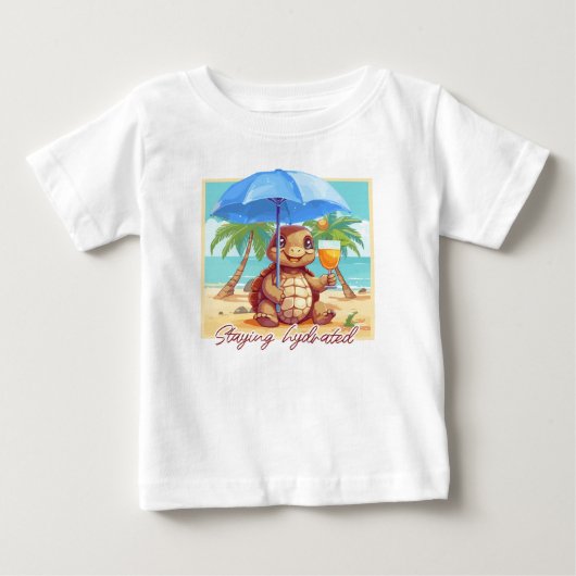 Hydrated turtle ベビーTシャツ (正面)