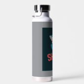 "Hydration Vibes – Custom Reusable Water Bottle" ウォーターボトル (右面)
