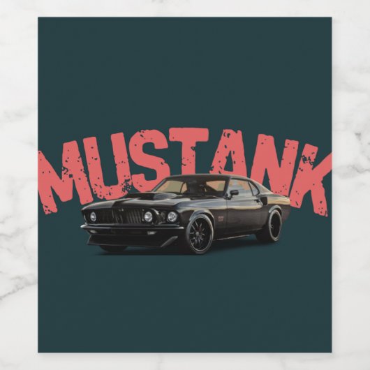 "Hydration Vibes – Custom Reusable Water Bottle" ワインラベル (シングルラベル)