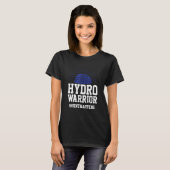 Hydro warrior shunt happens Hydrocephalus blue rib Tシャツ (正面フル)