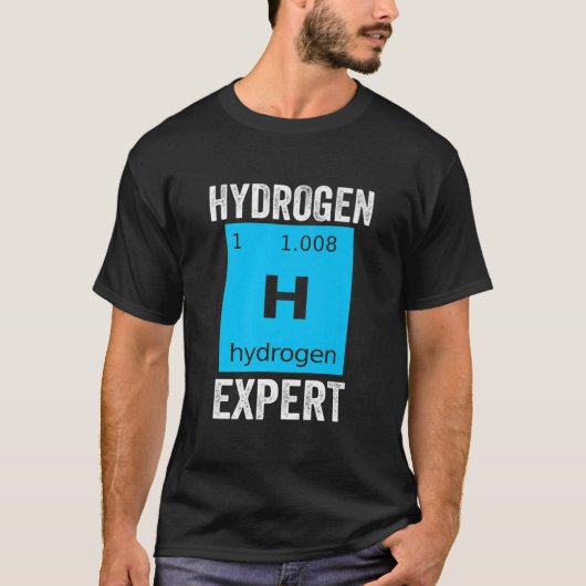 Hydrogen Expert Hybrid Periodic Energy Power Premi Tシャツ (正面)