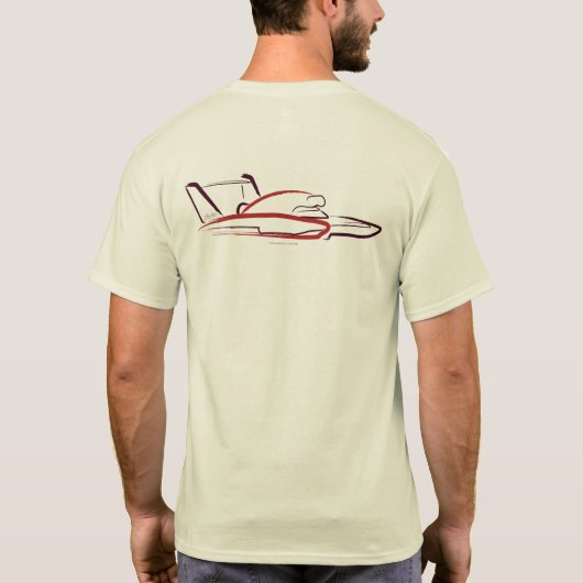 Hydroplane 01 Natural Back Tシャツ (裏面)
