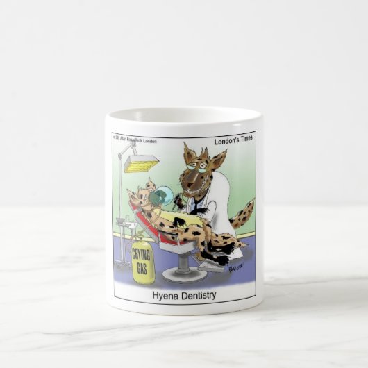 Hyena歯科おもしろいギフト、ティー&収集品 コーヒーマグカップ (中央)